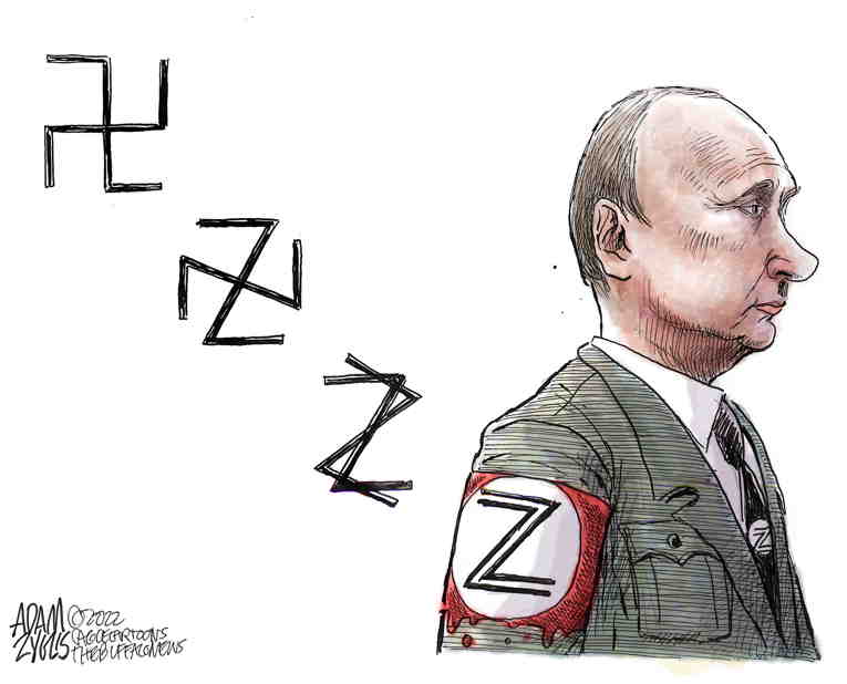 Political/Editorial Cartoon by Adam Zyglis, The Buffalo News on Putin: It’s Going as Planned