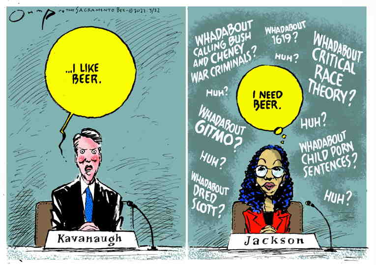 Political/Editorial Cartoon by Jack Ohman, The Oregonian on Biden Nominee to Be Confirmed