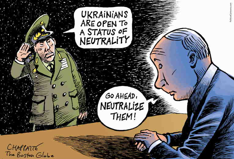 Political/Editorial Cartoon by Patrick Chappatte, International Herald Tribune on War Crimes Shock Planet