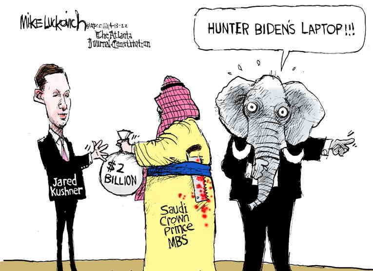 Political/Editorial Cartoon by Mike Luckovich, Atlanta Journal-Constitution on GOP Seeks the High Ground