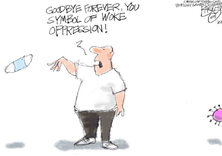 Political/Editorial Cartoon by Pat Bagley, Salt Lake Tribune on U.S. Covid Deaths Near 1 Million