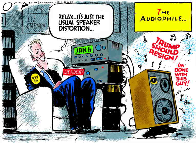 Political/Editorial Cartoon by Jack Ohman, The Oregonian on Jan. 6 Details Emerging