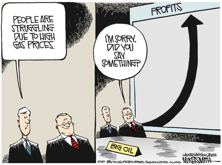 Political/Editorial Cartoon by Mike Smith, Las Vegas Sun on Fed Raises Interest Rates