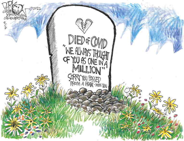 Political/Editorial Cartoon by John Darkow, Columbia Daily Tribune, Missouri on U.S. Hits 1 Million Covid Deaths