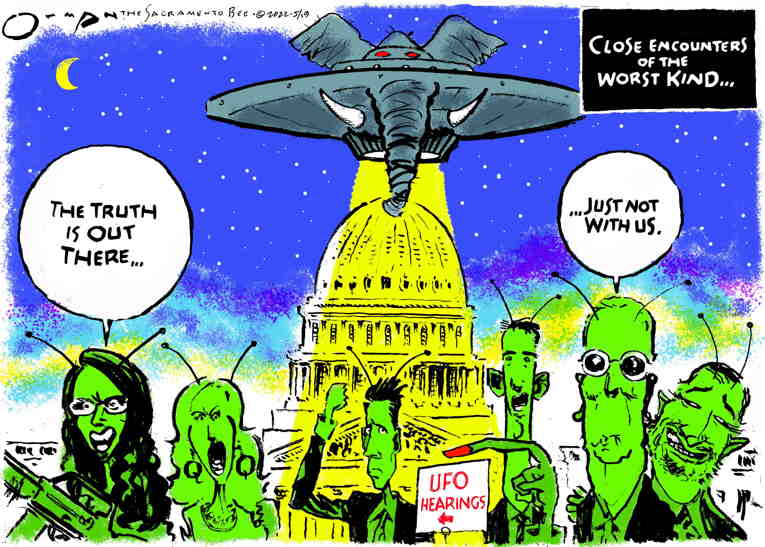 Political/Editorial Cartoon by Jack Ohman, The Oregonian on Trump Solidifies Hold on Party