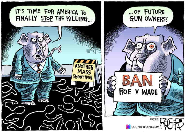 Political/Editorial Cartoon by Rob Rogers on In Other News