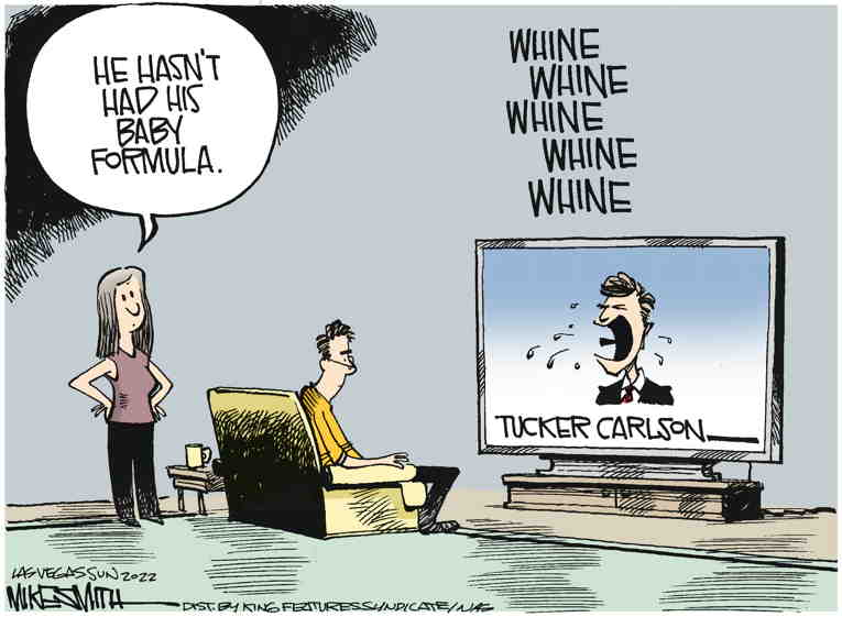 Political/Editorial Cartoon by Mike Smith, Las Vegas Sun on Baby Formula Shortage Worsens