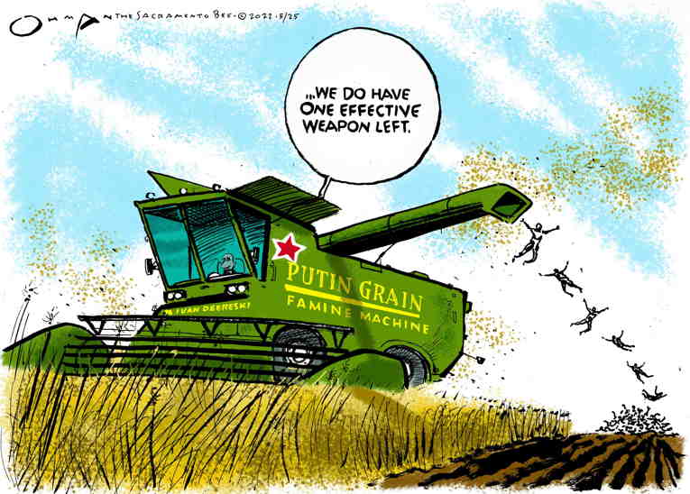 Political/Editorial Cartoon by Jack Ohman, The Oregonian on Putin’s Plans Unclear