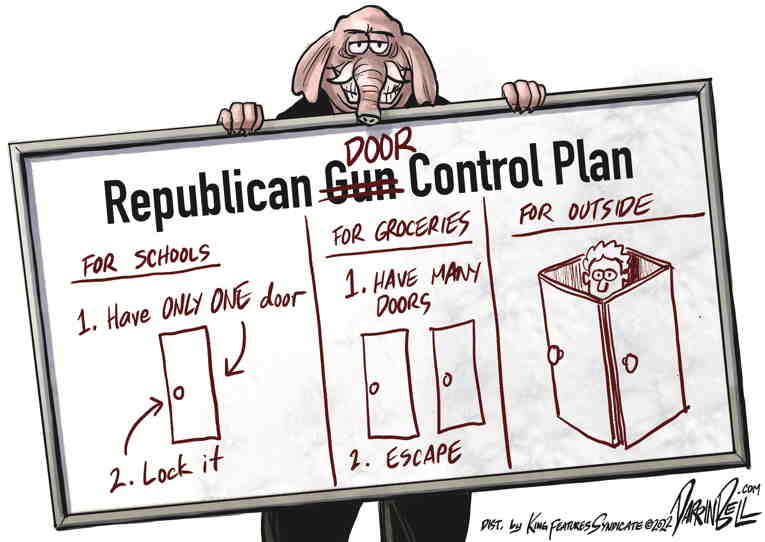 Political/Editorial Cartoon by Darrin Bell, Washington Post Writers Group on Republicans Block Gun Legislation