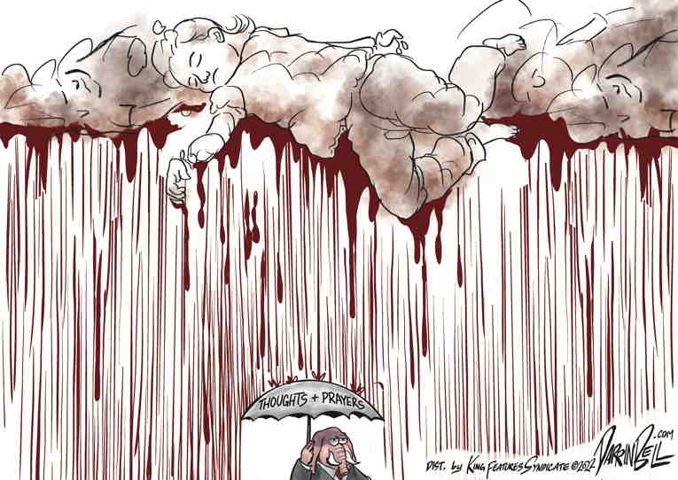Political/Editorial Cartoon by Darrin Bell, Washington Post Writers Group on Republicans Block Gun Legislation