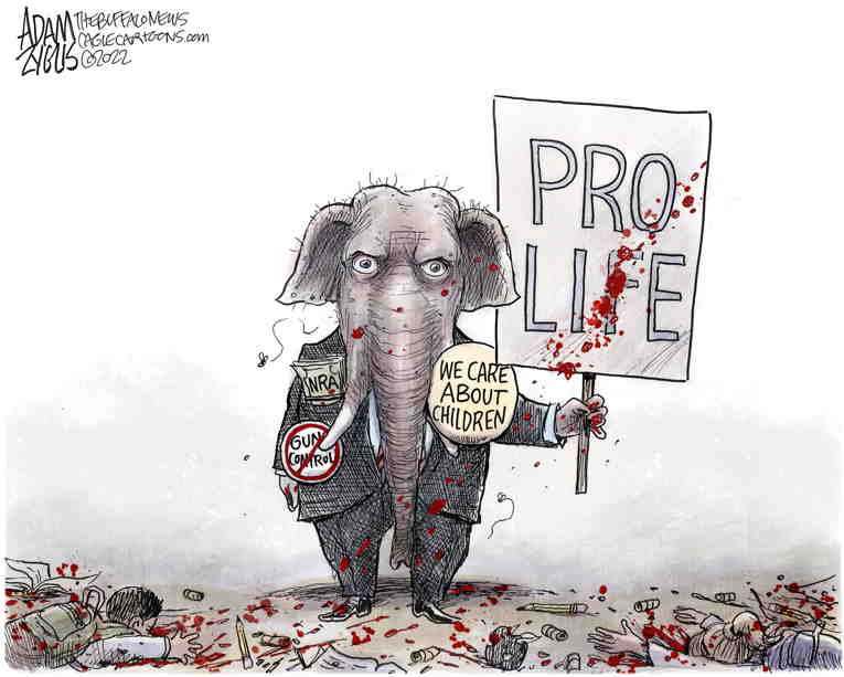 Political/Editorial Cartoon by Adam Zyglis, The Buffalo News on GOP Takes a Stand