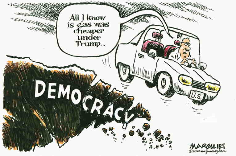 Political/Editorial Cartoon by Jimmy Margulies, King Features on Gas Prices Hit Record High