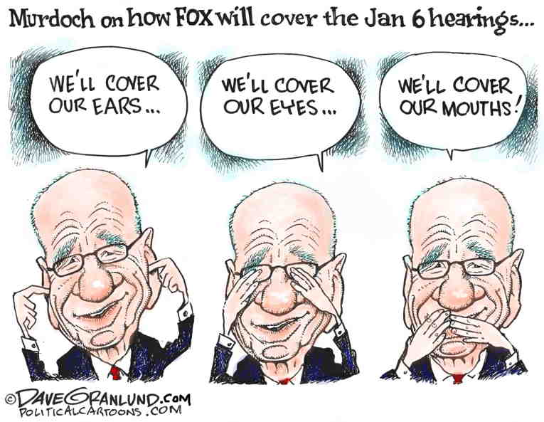 Political/Editorial Cartoon by Dave Granlund on Fox “News” Ends All Pretense
