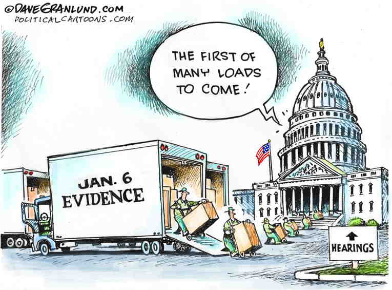 Political Cartoon on 'January 6 Hearings Begin' by Dave Granlund at The ...