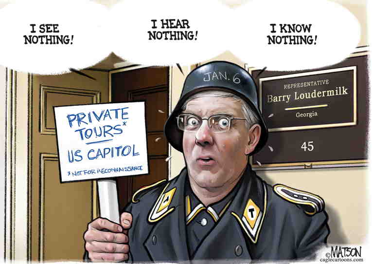 Political/Editorial Cartoon by RJ Matson, Cagle Cartoons on Trump Doubles Down