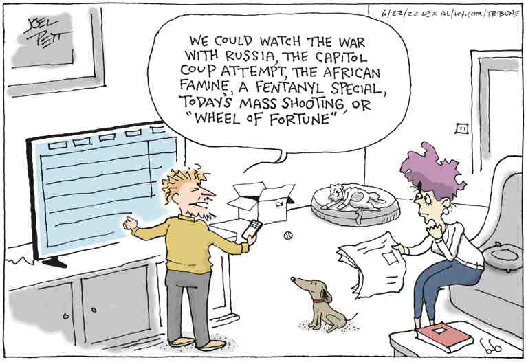 Political/Editorial Cartoon by Joel Pett, Lexington Herald-Leader, CWS/CartoonArts Intl. on In Other News