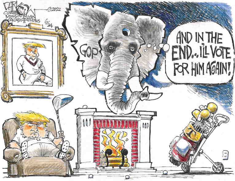 Political/Editorial Cartoon by John Darkow, Columbia Daily Tribune, Missouri on GOP Considering Name Change