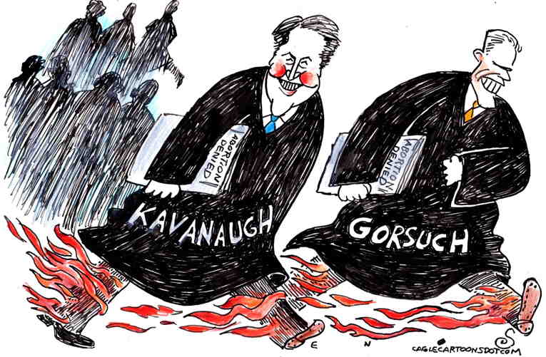 Political/Editorial Cartoon by Randall Enos, Cagle Cartoons on SCOTUS Rapes Constitution