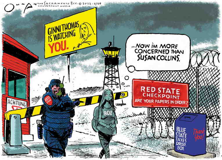 Political/Editorial Cartoon by Jack Ohman, The Oregonian on SCOTUS Rapes Constitution