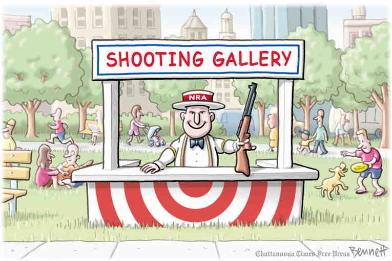 Political/Editorial Cartoon by Clay Bennett, Chattanooga Times Free Press on America Celebrates Independence