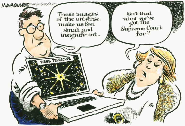 Political/Editorial Cartoon by Jimmy Margulies, King Features on Breathtaking Images From Space