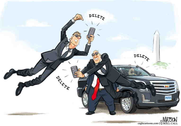 Political/Editorial Cartoon by RJ Matson, Cagle Cartoons on Secret Service Bombshell