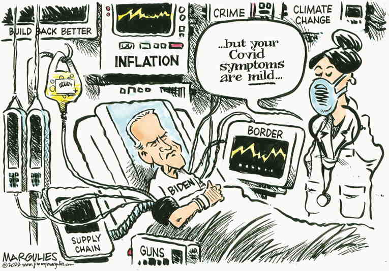 Political/Editorial Cartoon by Jimmy Margulies, King Features on Joe Biden Disappointed