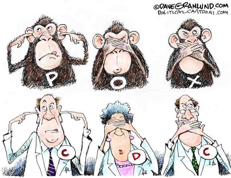 Political/Editorial Cartoon by Dave Granlund on New Pandemic Looms