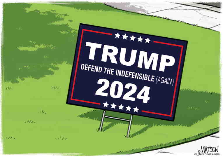 Political/Editorial Cartoon by RJ Matson, Cagle Cartoons on Trump Announcement Imminent
