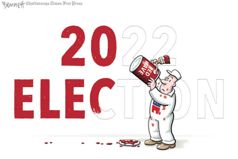 Political/Editorial Cartoon by Clay Bennett, Chattanooga Times Free Press on Abortion Bans Become Key Issue