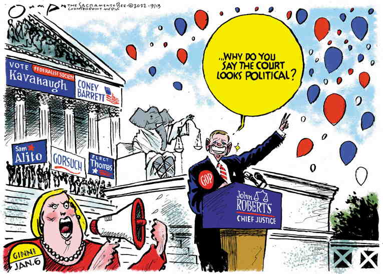 Political/Editorial Cartoon by Jack Ohman, The Oregonian on GOP Rallies Forces