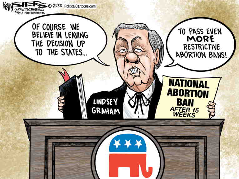 Political Cartoon on 'Abortion Remains Key Issue' by Kevin Siers ...