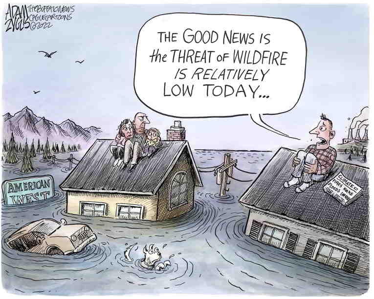 Political/Editorial Cartoon by Adam Zyglis, The Buffalo News on Weather Records Continue