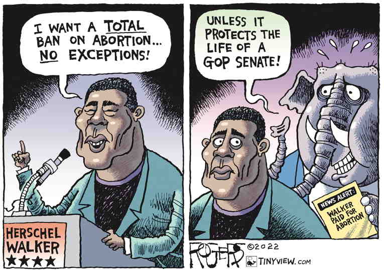 Political/Editorial Cartoon by Rob Rogers on GOP Rallies Around Walker