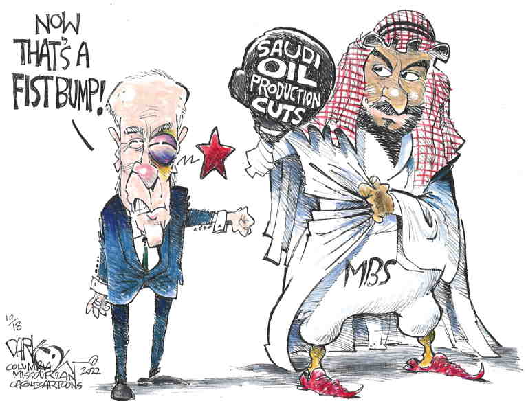 Political/Editorial Cartoon by John Darkow, Columbia Daily Tribune, Missouri on Biden Takes a Hit