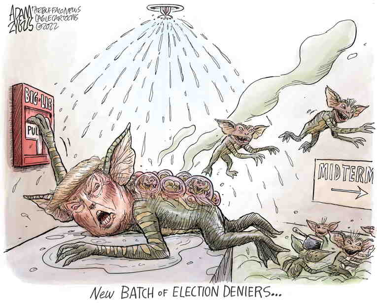 Political/Editorial Cartoon by Adam Zyglis, The Buffalo News on Midterm Elections Looming