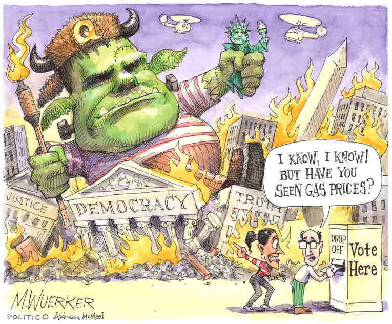 Political/Editorial Cartoon by Matt Wuerker, Politico on Midterm Elections Looming