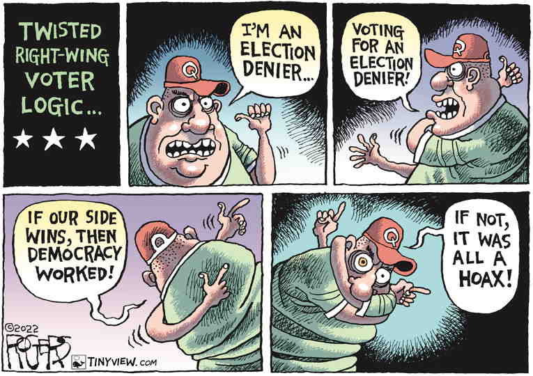 Political/Editorial Cartoon by Rob Rogers on Fascists Predict Victory