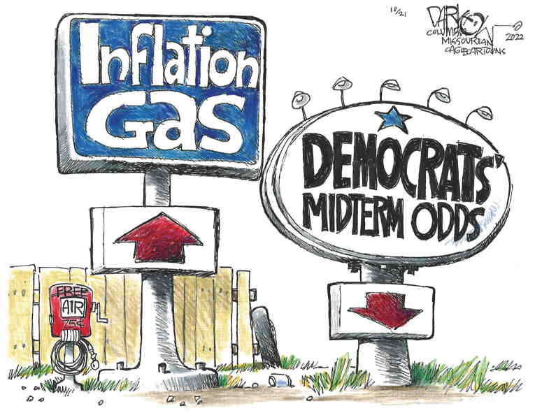 Political/Editorial Cartoon by John Darkow, Columbia Daily Tribune, Missouri on Inflation Fueling Fascists