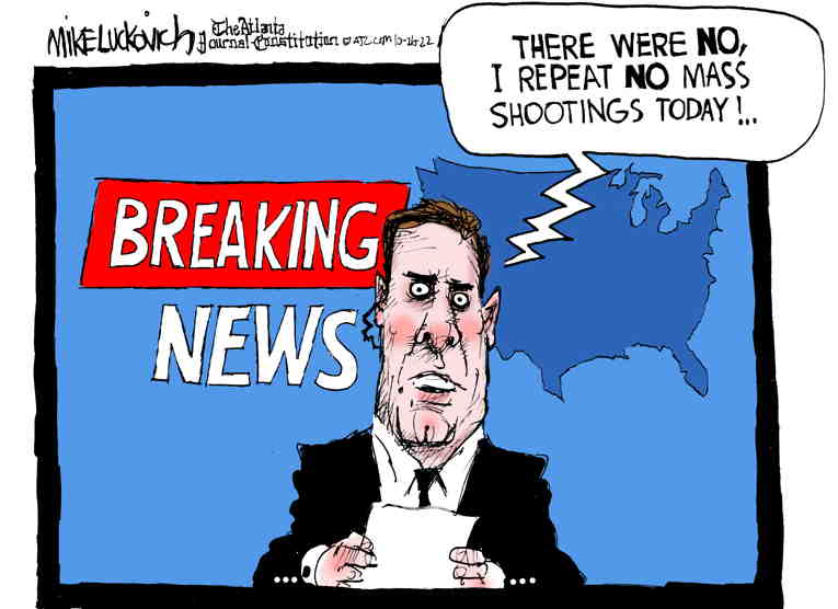 Political/Editorial Cartoon by Mike Luckovich, Atlanta Journal-Constitution on In Other News