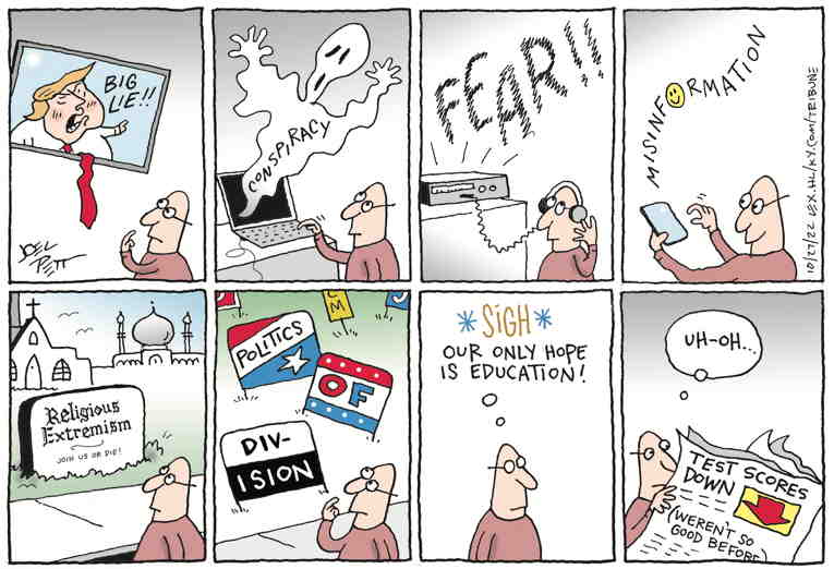 Political/Editorial Cartoon by Joel Pett, Lexington Herald-Leader, CWS/CartoonArts Intl. on In Other News