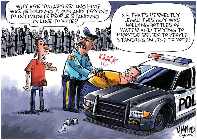 Political/Editorial Cartoon by Dave Whamond, Canada, PoliticalCartoons.com on Too Close to Call