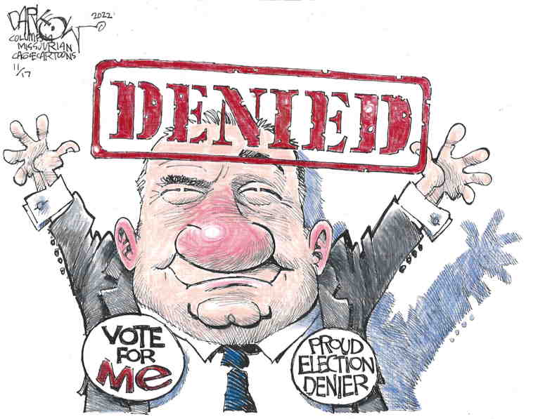 Political/Editorial Cartoon by John Darkow, Columbia Daily Tribune, Missouri on Fascism Rejected