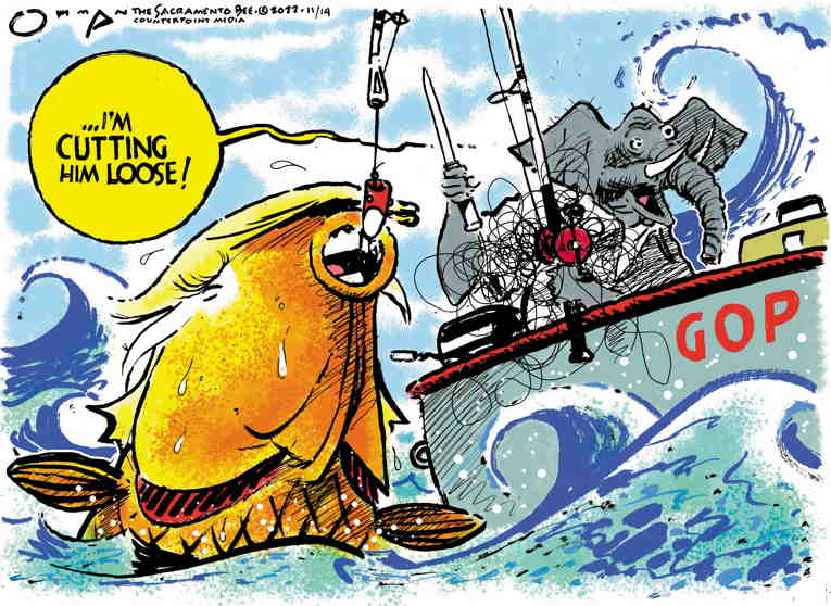 Political/Editorial Cartoon by Jack Ohman, The Oregonian on Fascism Rejected