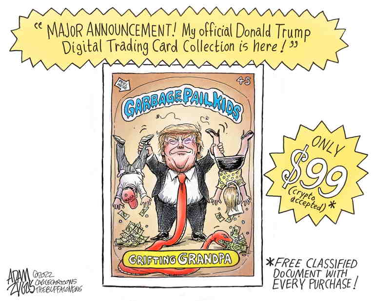 Political/Editorial Cartoon by Adam Zyglis, The Buffalo News on Trump Astounds Nation