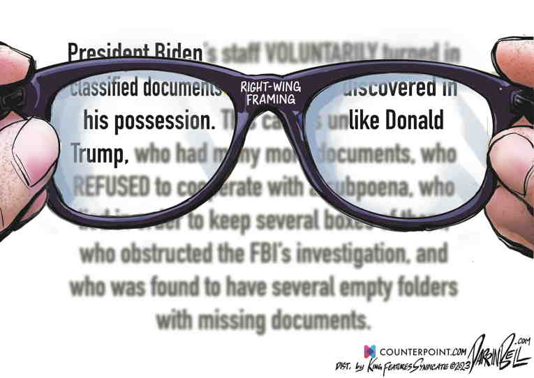 Political/Editorial Cartoon by Darrin Bell, Washington Post Writers Group on Biden Turns Himself In