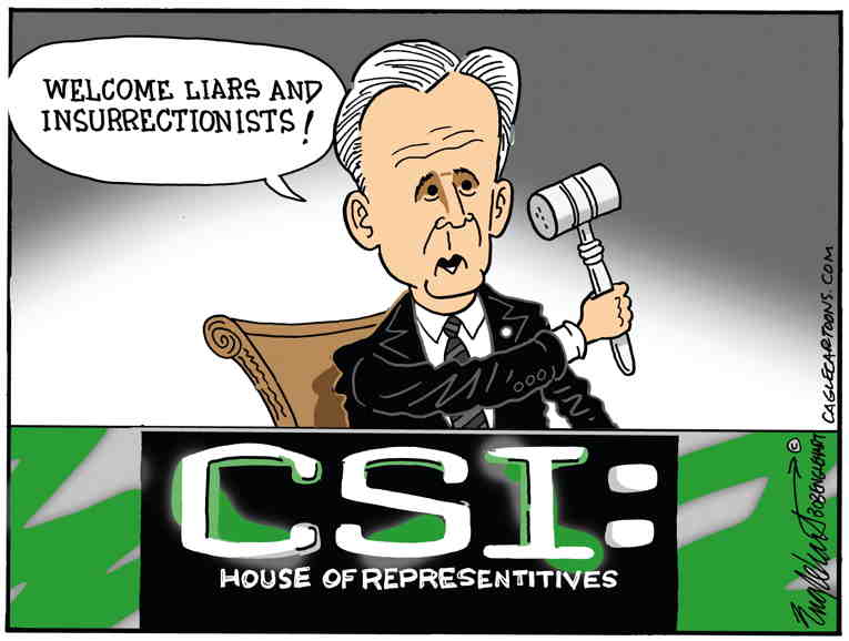 Political/Editorial Cartoon by Bob Engelhart, Hartford Courant on McCarthy Wins Speakership