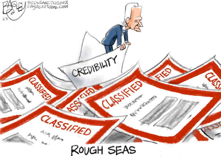 Political/Editorial Cartoon by Pat Bagley, Salt Lake Tribune on Biden Blows It