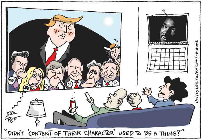 Political/Editorial Cartoon by Joel Pett, Lexington Herald-Leader, CWS/CartoonArts Intl. on Republicans Set House Agenda