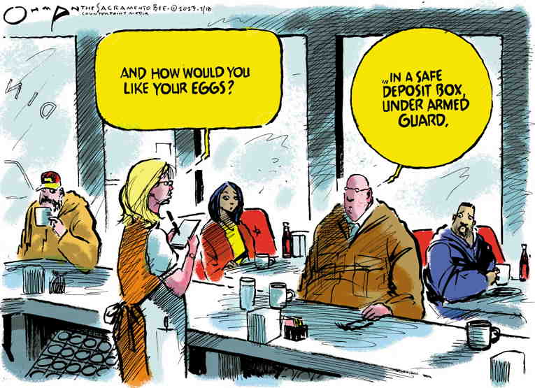 Political/Editorial Cartoon by Jack Ohman, The Oregonian on In Other News